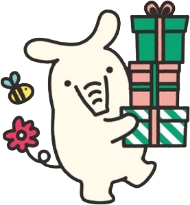 プレゼントをもったよりぞう